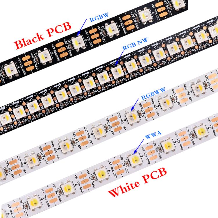 2pcs 8-bit WS2812B RGB LED Strip 5050SMD Individual Addressable 60Pixe
